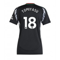 Maglia Calcio Arsenal Takehiro Tomiyasu #18 Seconda Divisa Donna 2024-25 Manica Corta